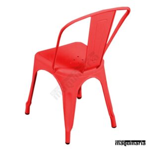 SILLA BOHEMIA COLOR ROJO