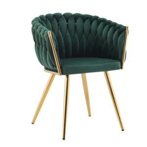 SILLON REGIO TAPIZADO VELVET VERDE OSCURO