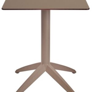 MESA QUATRO FIX COLOR TAUPE - TABLERO COMPACTO FENÓLICO 70*70