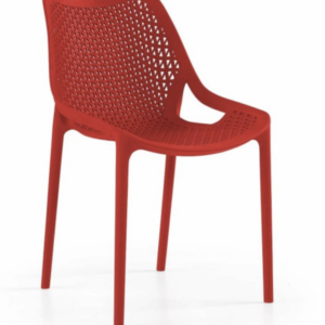 SILLA BILLS POLIPROPILENO COLOR ROJO