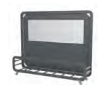 SEPARADOR EXTERIOR MOVIL 180 CON HUECO JARDINERA Y PARED OLEFIN COLOR ANTRA