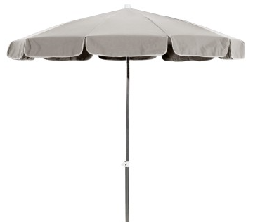 PARASOL TENERIFE INOX 2 CON FALDÓN - COLOR ARENA
