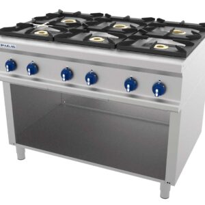 COCINA A GAS MOD. CG-960-PRO C/ PLANCHA LISA