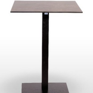 MESA PICASSO-H COLOR NEGRO 40*40 C/ TABLERO COMPACTO FENÓLICO TABLERO NOGAL