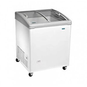 CONGELADOR HORIZONTAL CURVO PUERTA CRISTAL CORREDERAS CE-170-CC