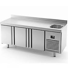 BAJO MOSTRADOR REFRIGERADOR 3 PUERTAS C/ FREGADERO - BMPPF 2000 II