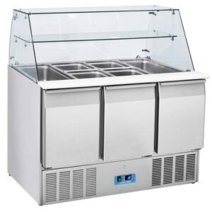 MESA REFRIGERADA ENSALADAS CON TAPA CRQ 93A