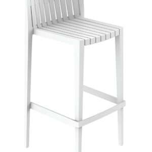 TABURETE SPRITZ STOOL ALTO BAR   COLOR WHITE  50x46x97cm