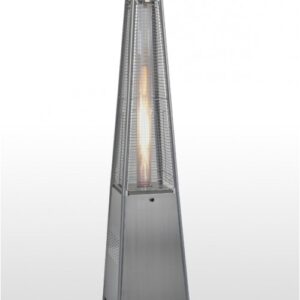ESTUFA EXTERIOR PIRAMIDAL INOXIDABLE