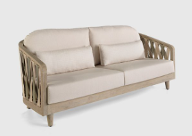 SOFÁ SPARK EN MADERA TECA Y CUERDA