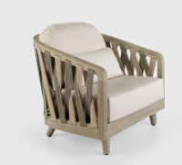 SOFÁ SPARK EN MADERA TECA Y CUERDA