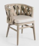 SILLÓN COMEDOR SPARK EN MADERA TECA Y CUERDA