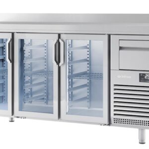 ALTO MOSTRADOR PUERTAS DE CRISTAL C/ TOLVA FMPP2000CR