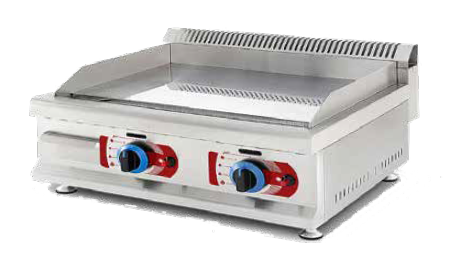 PLANCHA CROMO A GAS DE 650x520x340 MOD 1553
