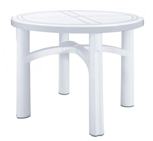 MESA DALIA 100 CM REDONDA BLANCA