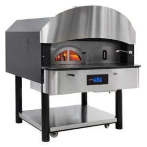 HORNO PARA PIZZA A GAS CON DEPÓSITO DE LEÑA