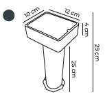 BASE PARASOL ET P/  ANCLAR AL SUELO