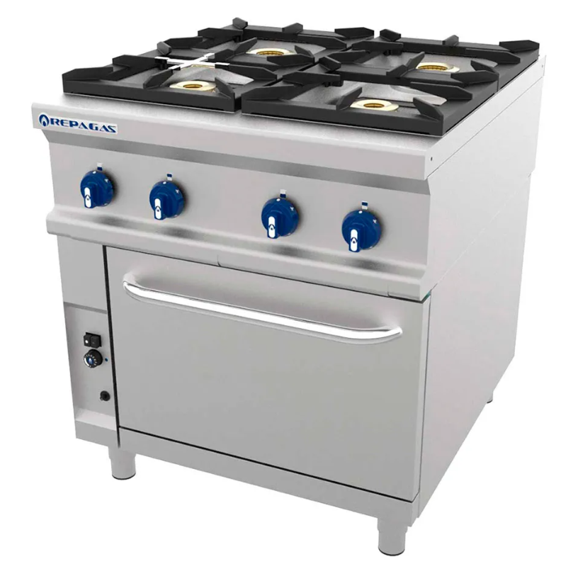 COCINA A GAS 4 FUEGOS CON HORNO CG-941 POW