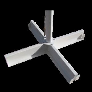 CRUCETA BASE PARASOL LATERAL O AVENIDA COLOR BLANCO