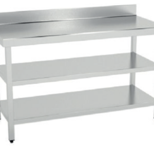 MESA MURAL CON 2 ESTANTES INFERIORES 90*60*85 CM