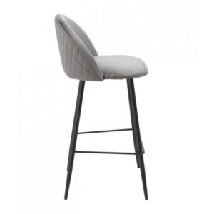 TABURETE MAGDA NEW TAPIZADO VELVET GRIS