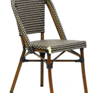 SILLA ARLES COLOR MARRON Y LINO