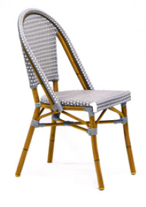 SILLA ARLES COLOR GRIS Y BLANCO
