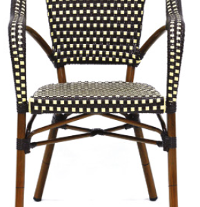SILLON ARLES COLOR MARRON Y LINO