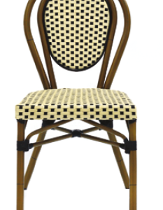 SILLA DIJON COLOR NEGRO Y BEIGE
