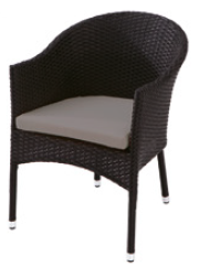SILLÓN VERONA COLOR NEGRO