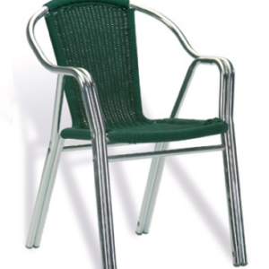 SILLÓN DOUBLE TRENZA COLOR NEGRO