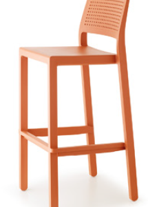 TABURETE EMI 75 COLOR TERRACOTA