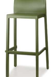 TABURETE KATE 65 COLOR VERDE OLIVA