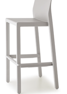 TABURETE KATE 75 COLOR GRIS CLARO
