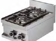 COCINA SOBREMESA A GAS GC-604 2 FUEGOS