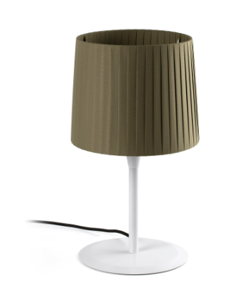 LÁMPARA SOBREMESA SAMBA ENCINTADA BLANCA/VERDE