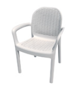 SILLÓN RESINA COLOR BLANCO
