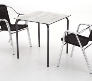 MESA TERRASA COMPACT PLUS COLOR MADERA 70*70