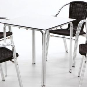 MESA ALUMINIO COLOR BLANCO