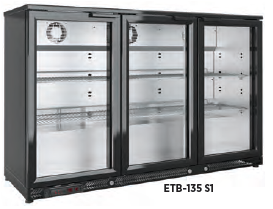EXPOSITOR REFRIGERADO 3 PUERTAS ETB-135 S1 1350 x 535 x 870