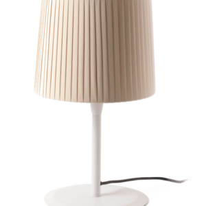 LÁMPARA SOBREMESA SAMBA ENCINTADA BLANCA/BEIGE