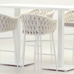 MESA ALTA OPORTO COLOR BLANCO