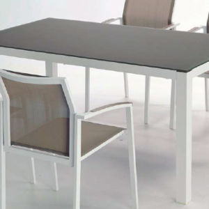 MESA LAOS ALUMINIO COLOR BLANCO