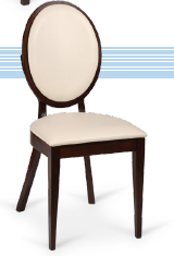 SILLA VENECIA C/ ASIENTO POLIPIEL COLOR ROJO