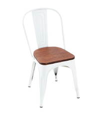 SILLA ANTIK OLD HIERRO BLANCO