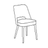 SILLA PAULINA BASIC MADERA ABIERTA