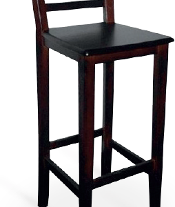 TABURETE MESÓN COGNAC ASIENTO TAPIZADO EN POLIPIEL COLOR AMBASADOR