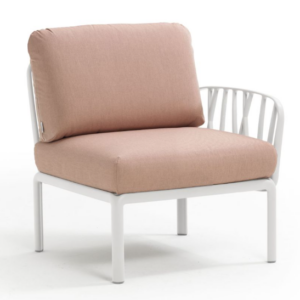 SILLÓN KOMODO ESQUINA DER COLOR ROSA CUARZO