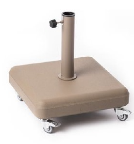 BASE PARASOL 35 KG TAUPE TUBO 25-55 MM