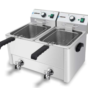 FREIDORA DE SOBREMESA 8+8L  C/ GRIFO - 520x415x385 MM TF-82-D E